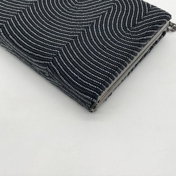 Sondra Roberts Black Beaded Box Clutch - Picture 8 of 10